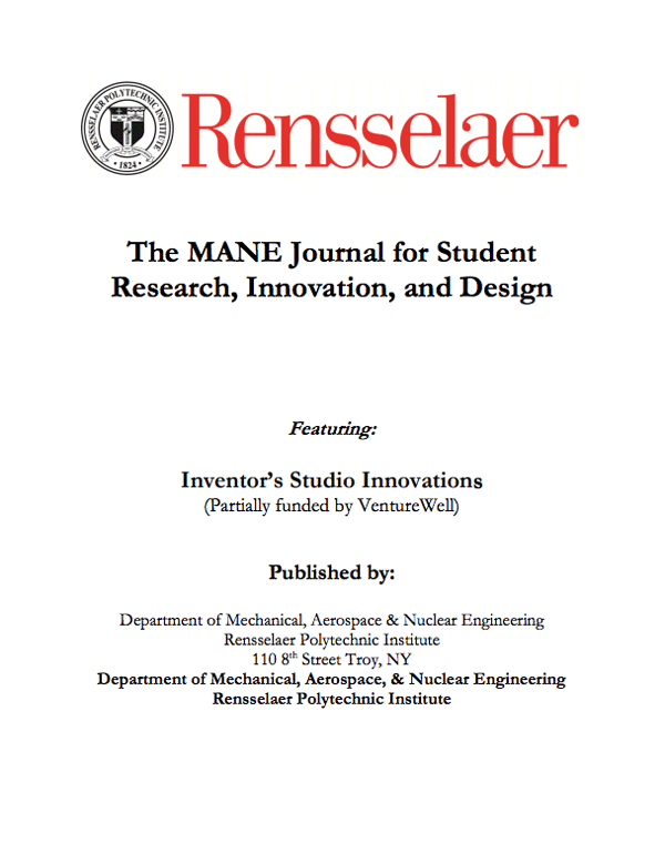 Mane Student Research & Design Journal
